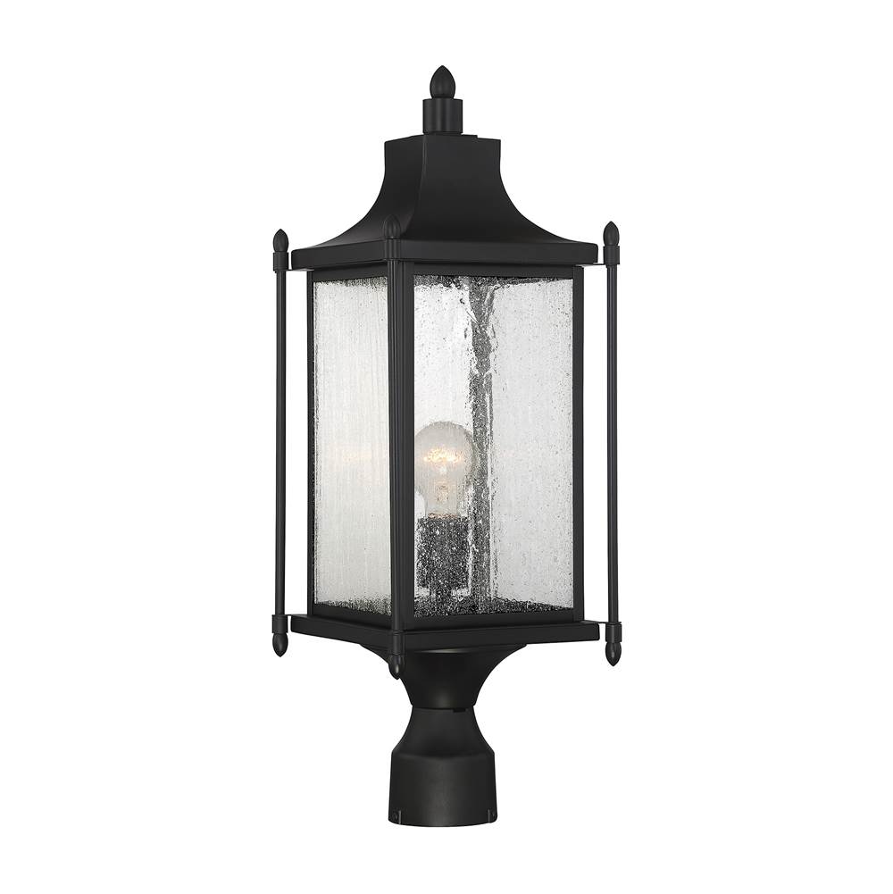 Savoy House Dunnmore 1-Light Outdoor Post Lantern in Black