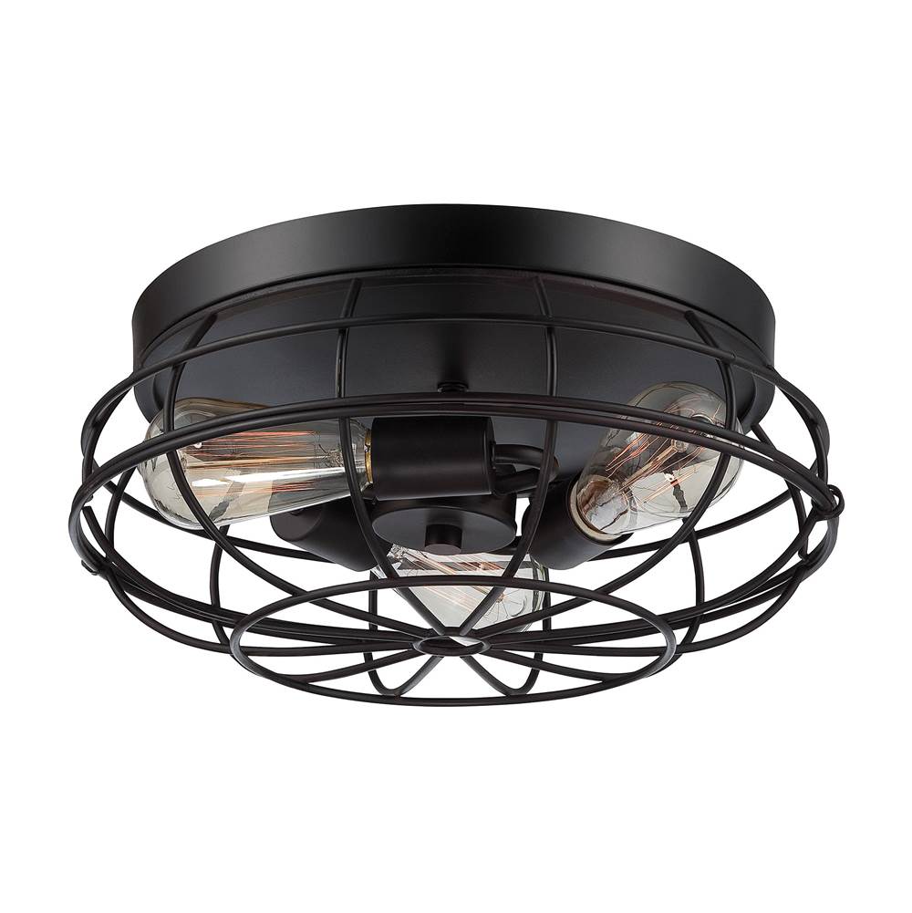 Savoy House Scout 3-Light Ceiling Light in English Bronze
