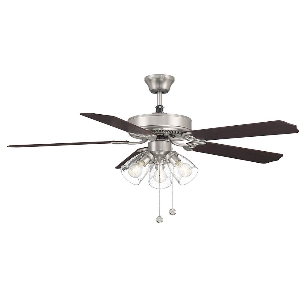 Savoy House 52'' 3-Light Ceiling Fan in Brushed Nickel
