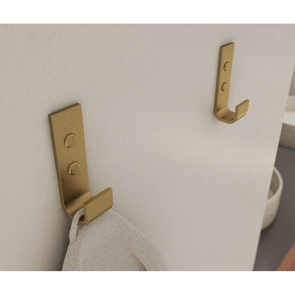 Swan Odile Suite Hook in Brushed Gold - Pack of 2
