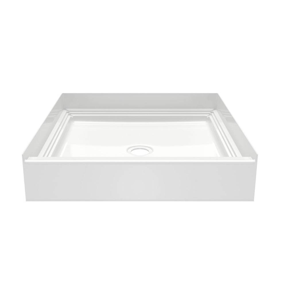 Swan VP3232CPANNS Veritek™ Pro Alcove Shower Pan with Center Drain in White