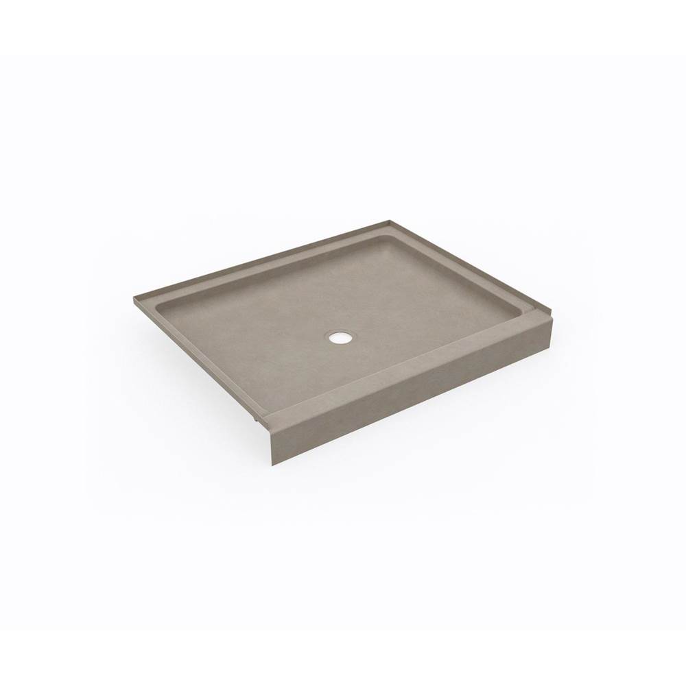Swan SS-3442 34 x 42 Swanstone® Alcove Shower Pan with Center Drain Limestone