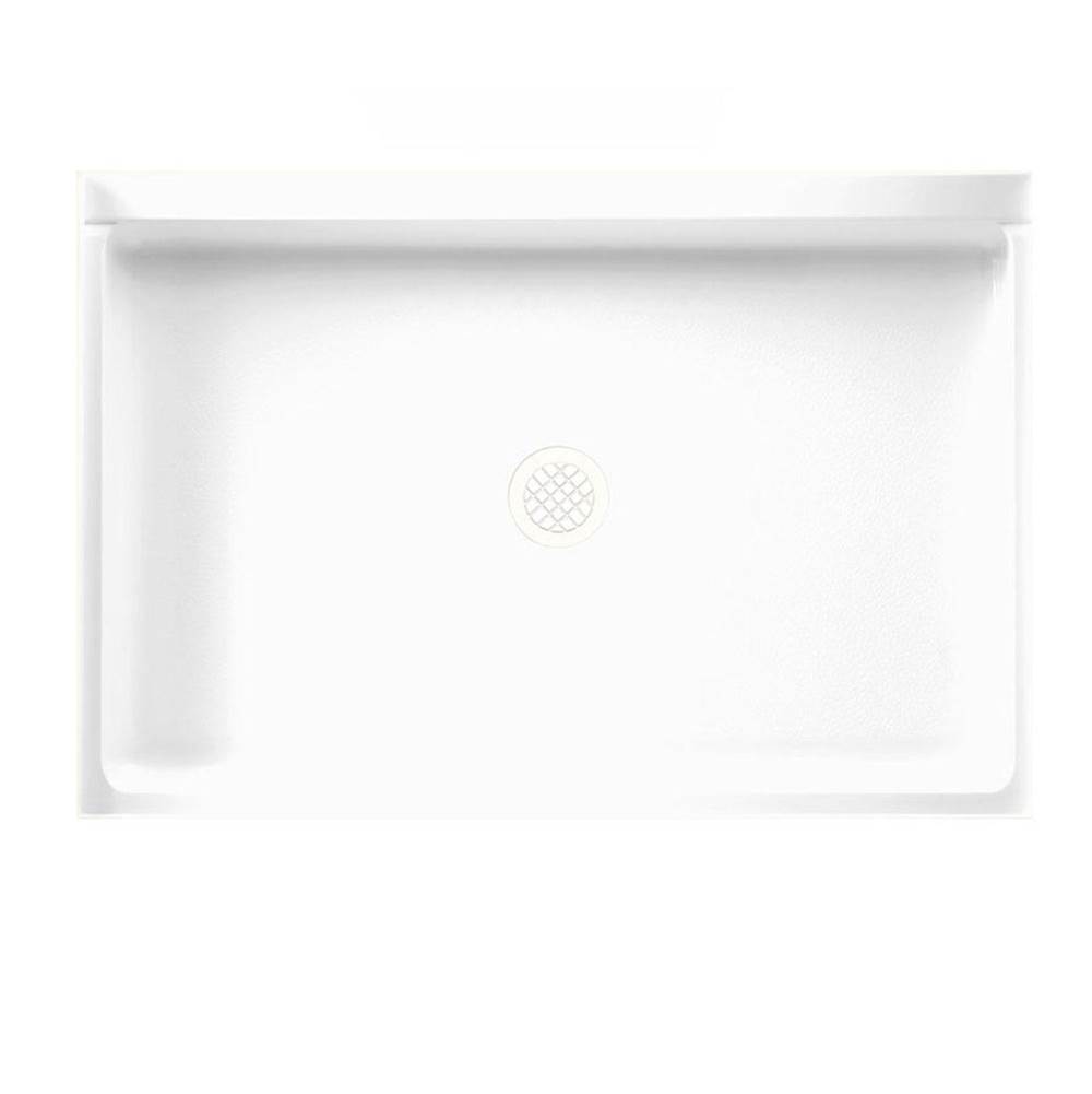 Swan SS-3248 32 x 48 Swanstone Alcove Shower Pan with Center Drain in Bone