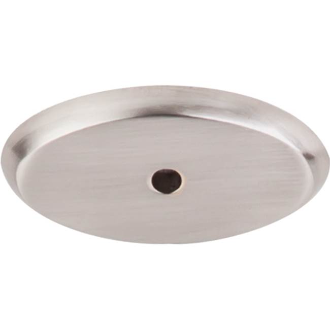 Top Knobs Aspen II Oval Backplate 1 3/4 Inch Brushed Satin Nickel