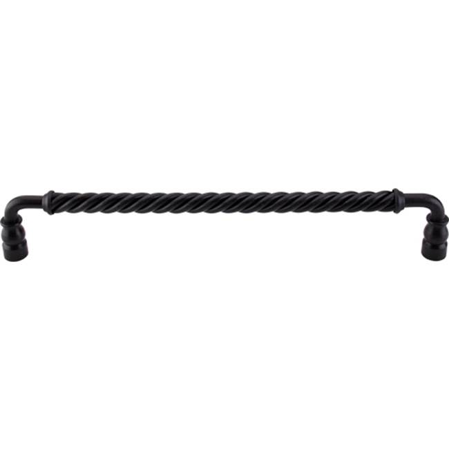 Top Knobs Twisted Bar Pull 12 Inch (c-c) Patina Black