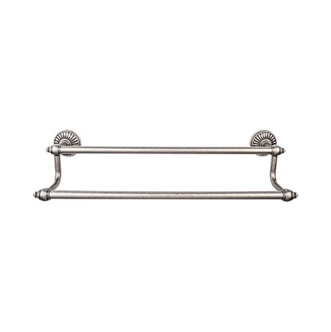 Top Knobs Tuscany Bath Towel Bar 30 Inch Double Antique Pewter