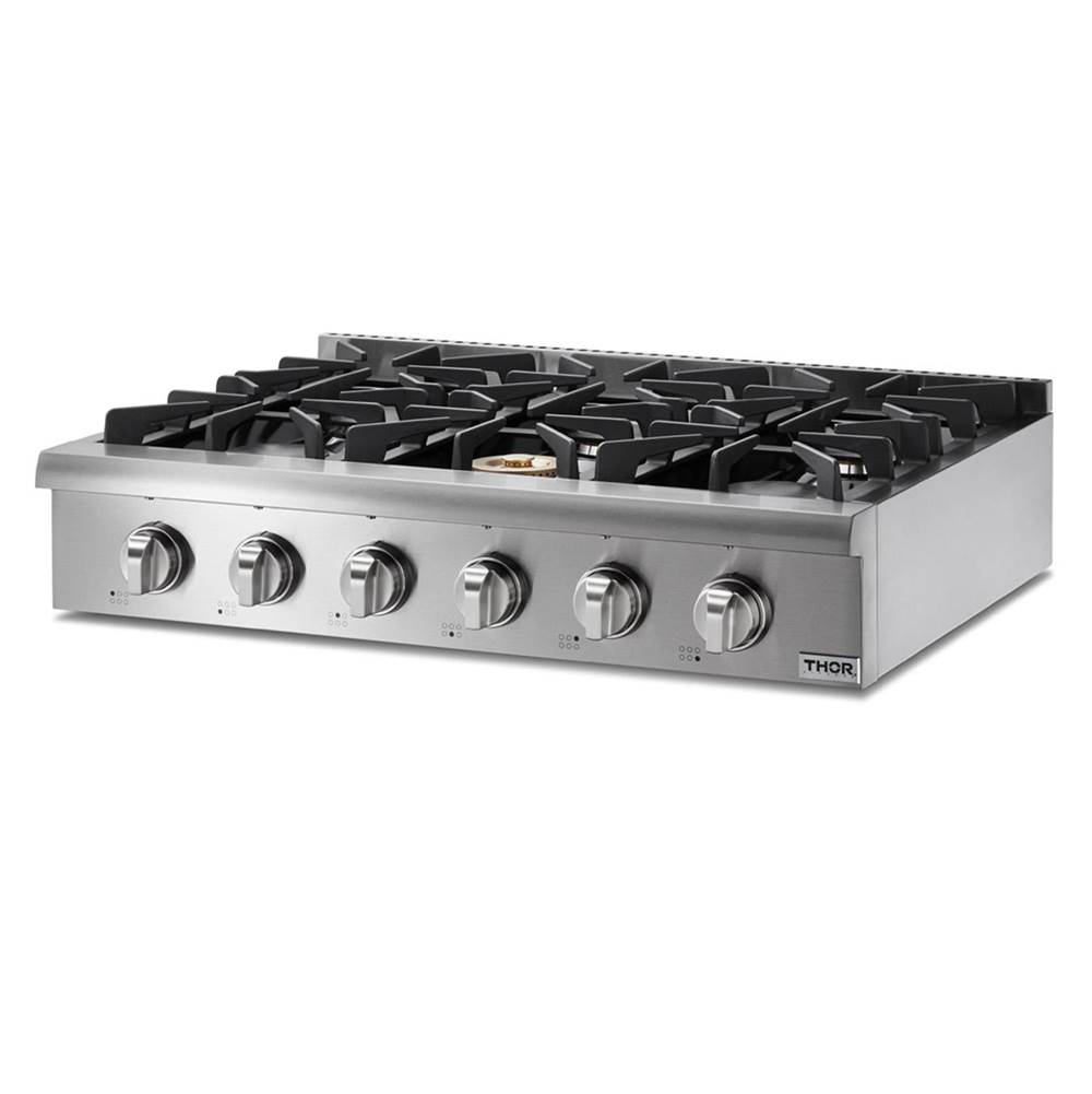 Thor 36 Inch Professional Gas Rangetop In Stainless Steel