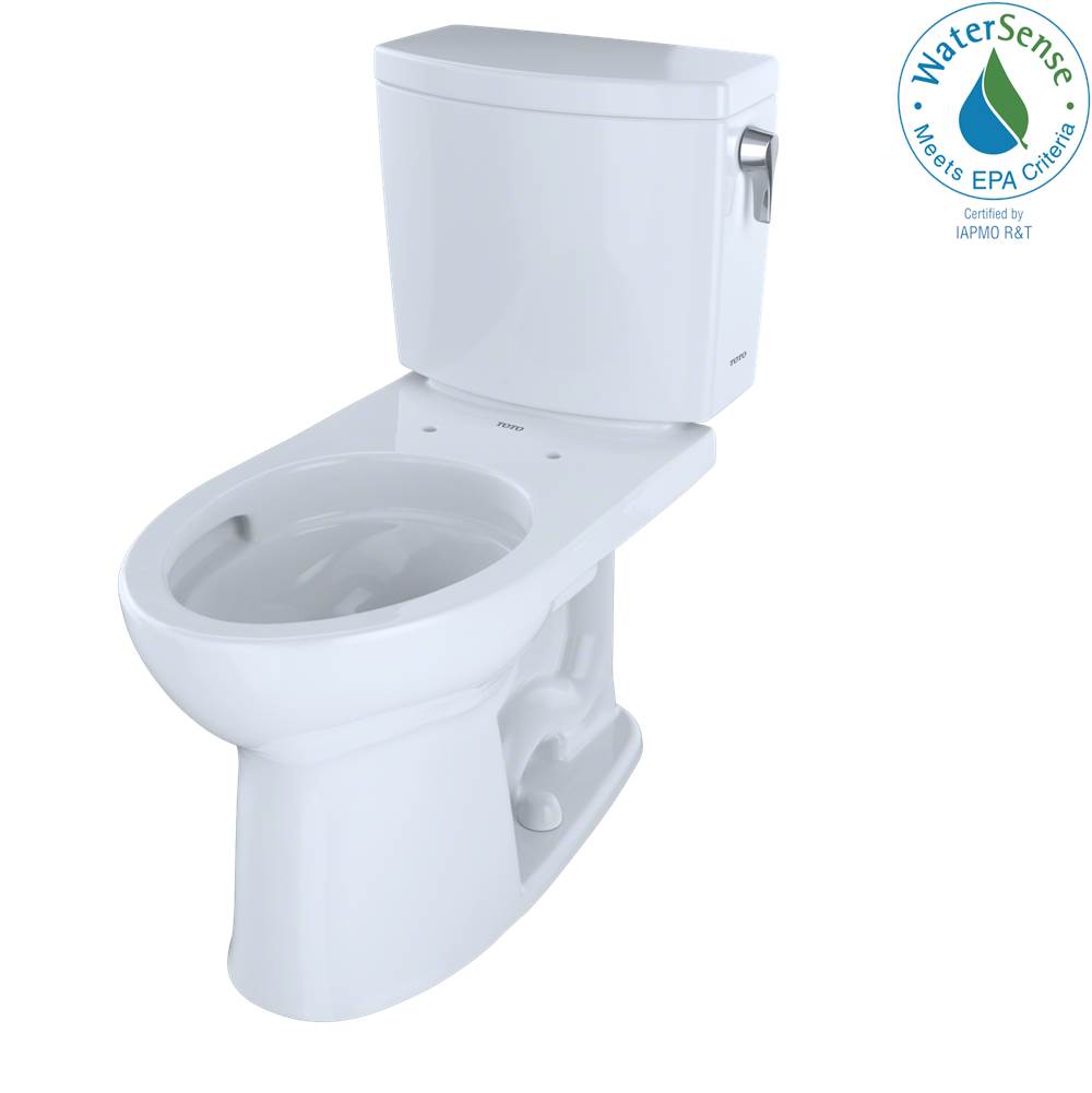 TOTO Toto® Drake® II 1G® Two-Piece Elongated 1.0 Gpf Universal Height Toilet With Cefiontect And Right-Hand Trip Lever, Cotton White