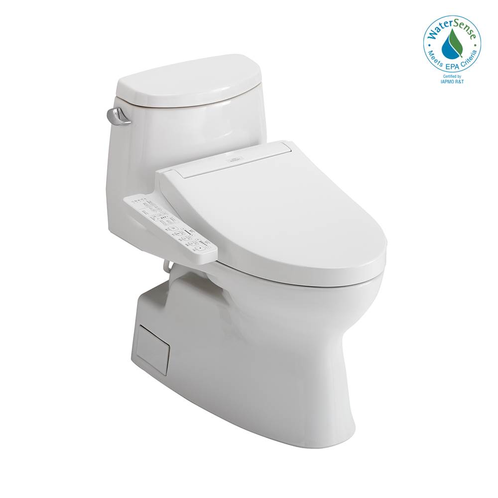 TOTO Toto® Washlet+® Carlyle® II One-Piece Elongated 1.28 Gpf Toilet And Washlet+® C2 Bidet Seat, Cotton White