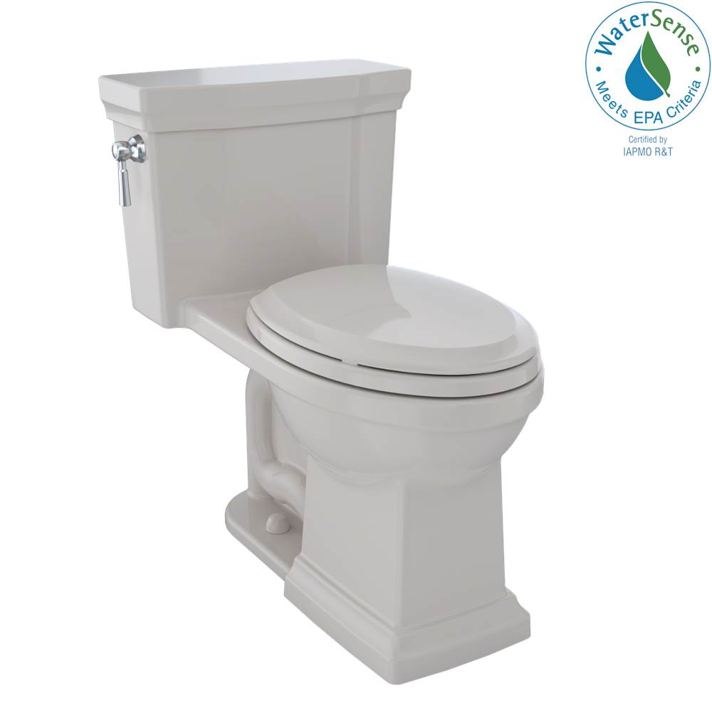 Toto Promenade® II One-Piece Elongated 1.28 GPF Universal Height Toilet with CEFIONTECT, Sedona Beige