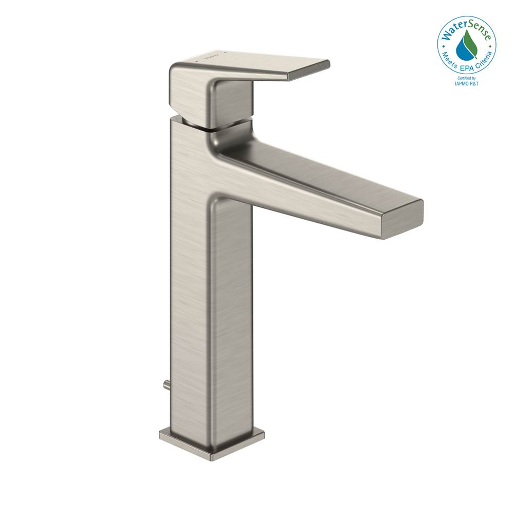 TOTO Toto® Gb 1.2 Gpm Single Handle Semi-Vessel Bathroom Sink Faucet With Comfort Glide Technology, Brushed Nickel