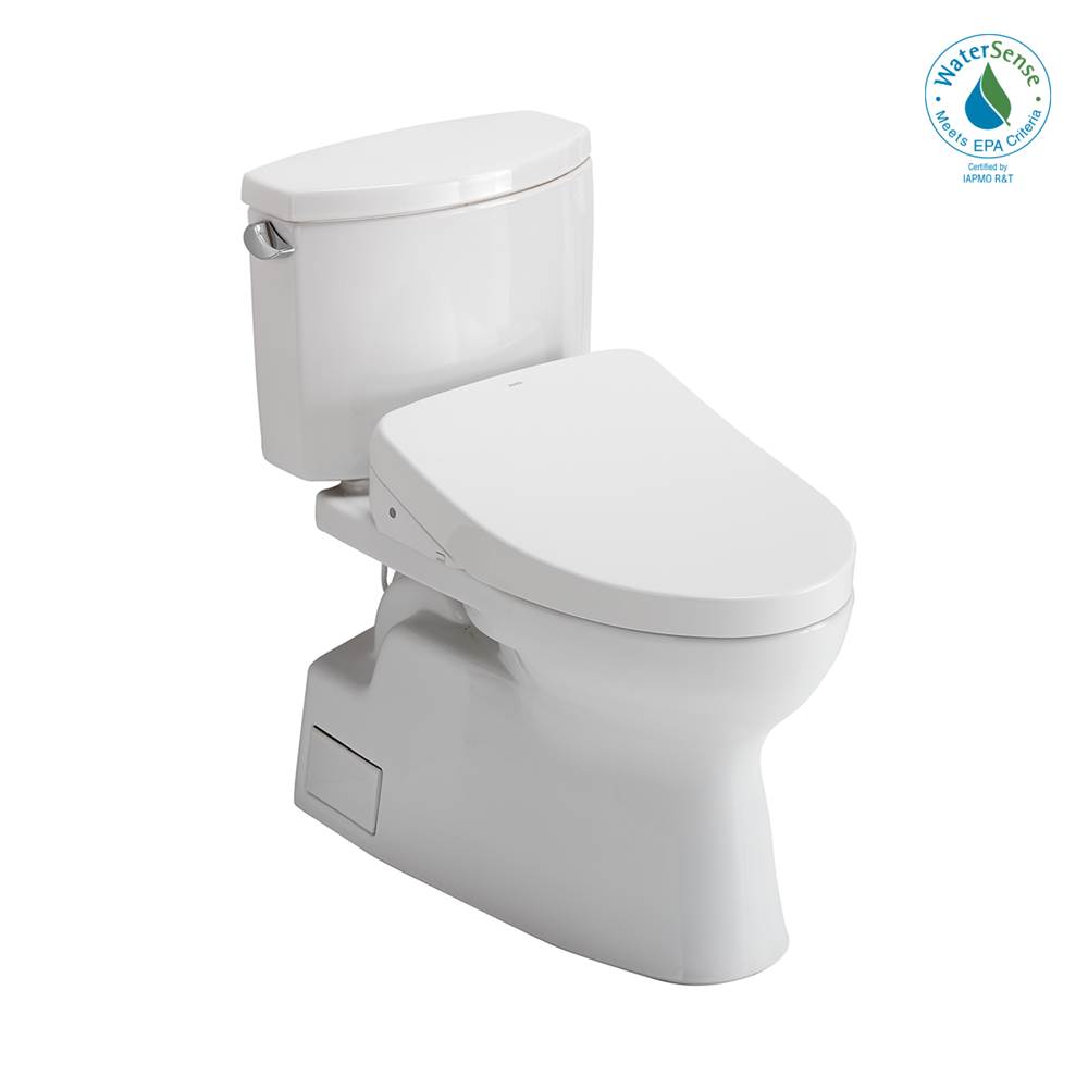 TOTO Toto® Washlet+® Vespin® II Two-Piece Elongated 1.28 Gpf Toilet And Washlet+® S550E Contemporary Bidet Seat, Cotton White