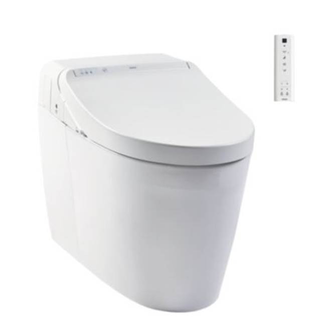 TOTO Toto® Washlet® G450 1.0 Or 0.8 Gpf Smart Toilet With Integrated Bidet Seat And Cefiontect®, Cotton White