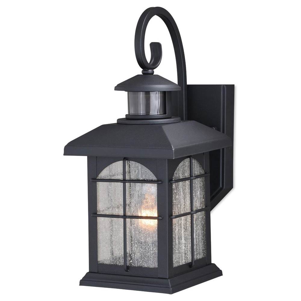 Vaxcel Bellingham Oil Rubbed Bronze Motion Sensor Dusk to Dawn Traditional Outdoor Wall Light with Clear Glass
