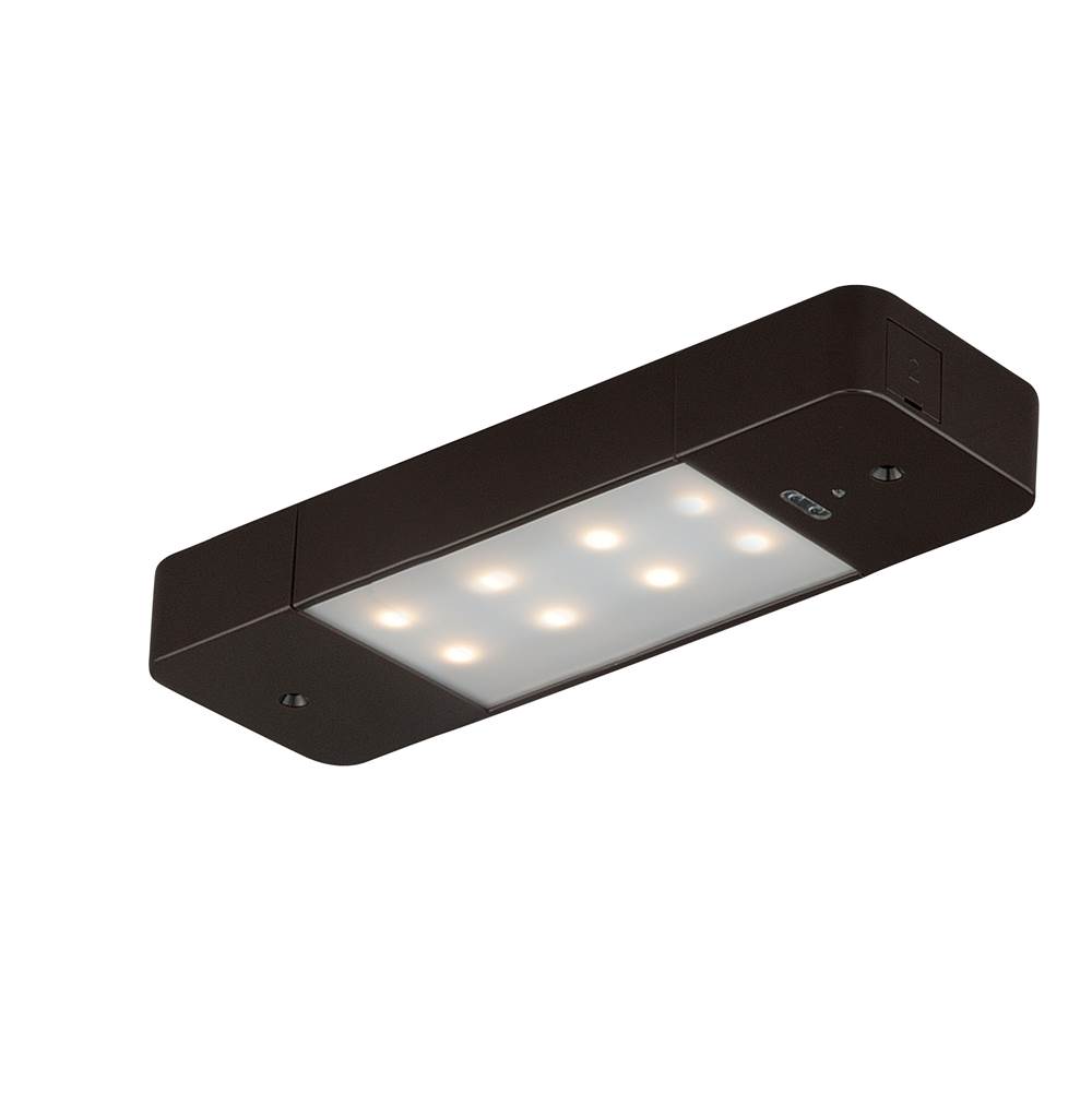 Vaxcel Instalux 8-in Linkable LED Bronze Motion Under Cabinet Strip Light