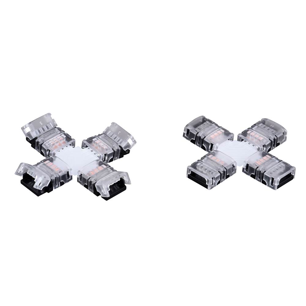 Vaxcel Instalux Tape Light X-Type 4-Way Snap Connector White