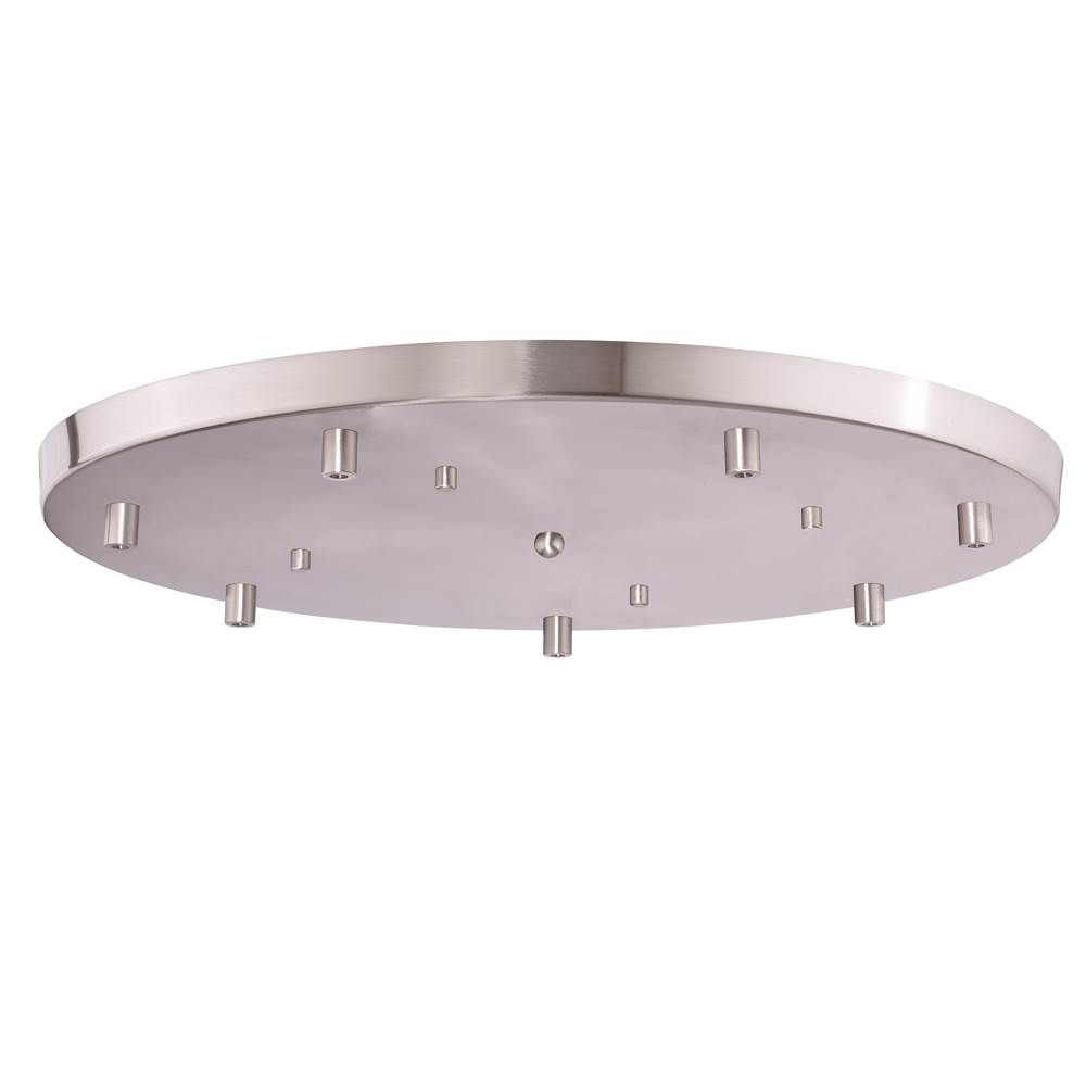 Vaxcel 20 inch Nickel Canopy Kit for Up to 7 Mini Pendant Lights