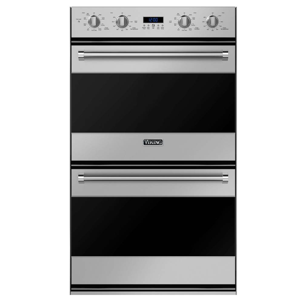 Viking 30''W. Double Electric Thermal-Convection Oven-Stainless