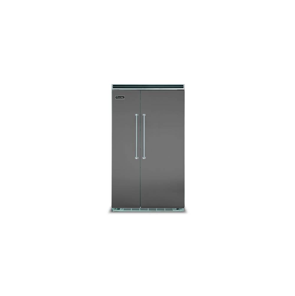 Viking 48''W. Bi Side-By-Side Refrigerator/Freezer-Damascus Grey
