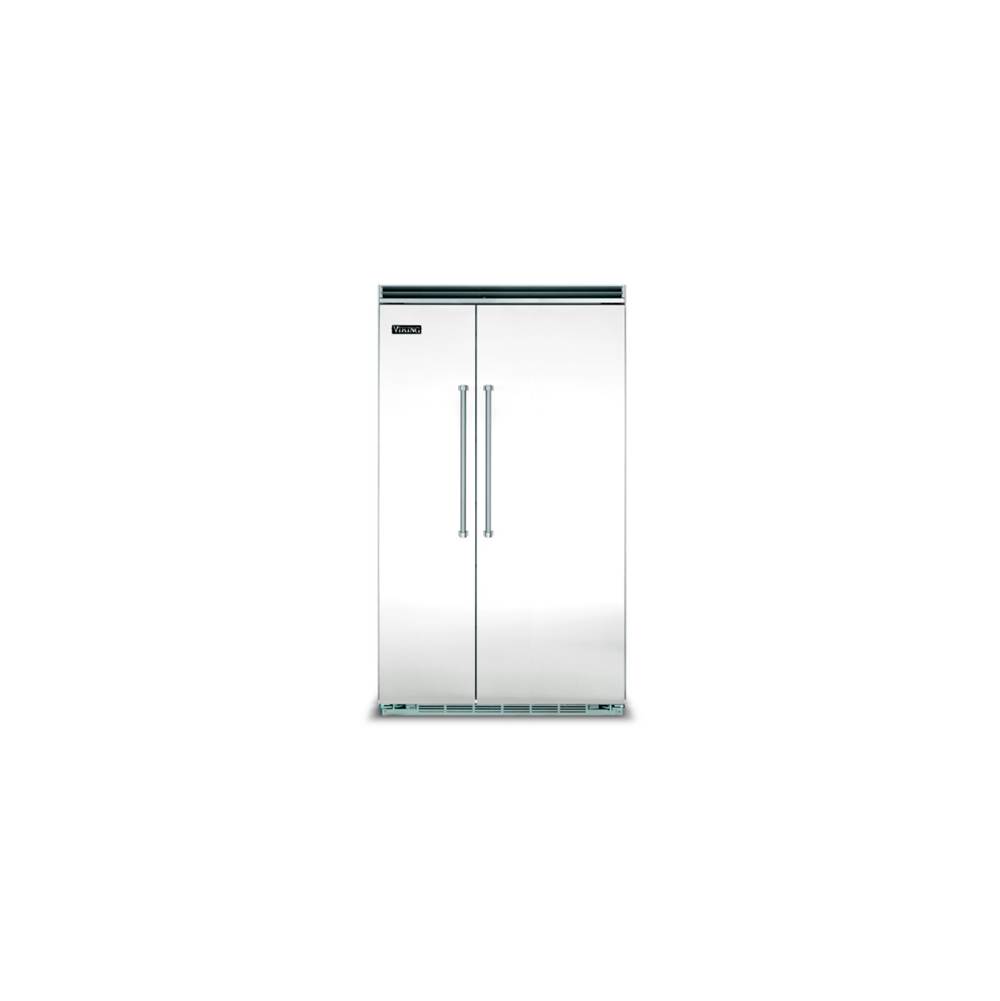 Viking 48''W. Bi Side-By-Side Refrigerator/Freezer-Frost White