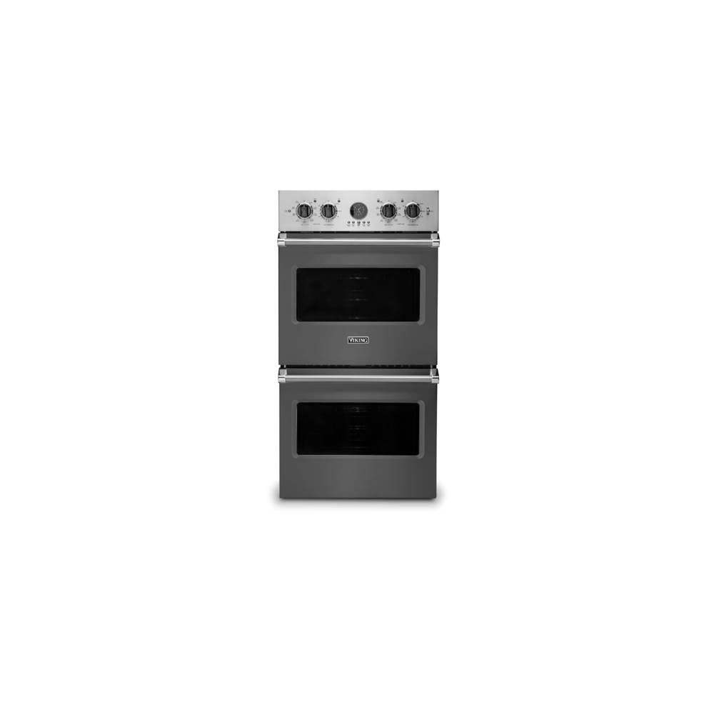 Viking 27''W. Electric Double Thermal Convection Oven-Damascus Grey