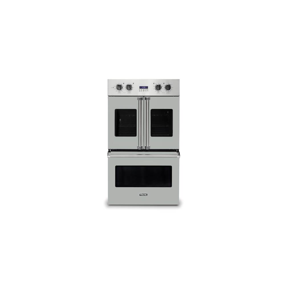 Viking 30''W. French-Door Double Built-In Electric Thermal Convection Oven-Arctic Grey