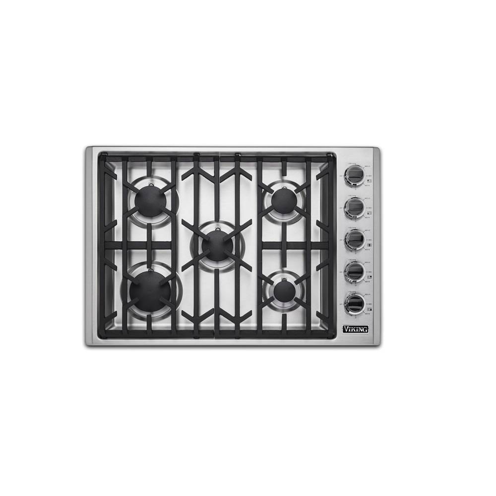 Viking 30''W. Gas Cooktop-5 Burners-Stainless