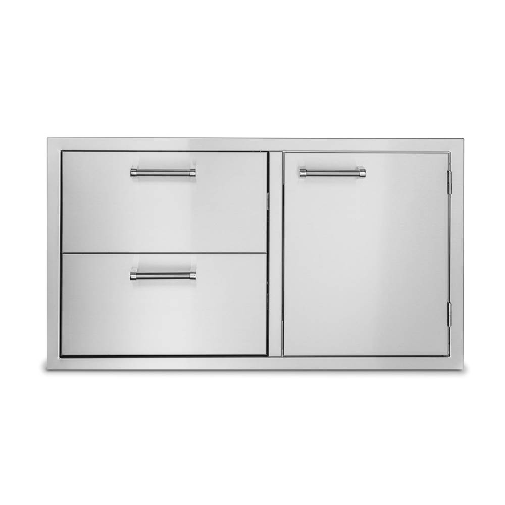 Viking 36''W. Double Drawer and Access Door Combo-Stainless