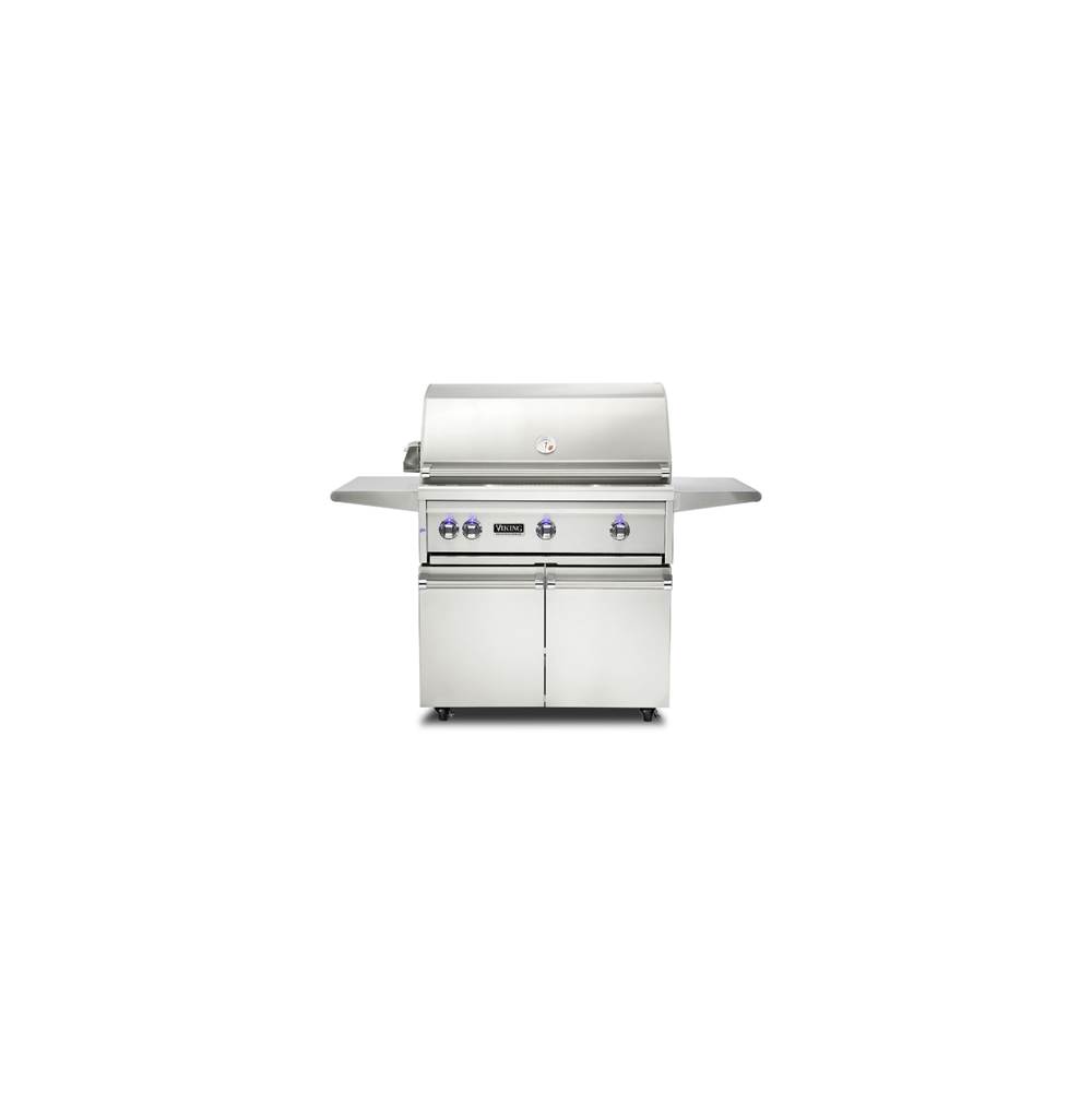 Viking 36'' Freestanding Grill with ProSear Burner and Rotisserie -LP-Stainless Steel