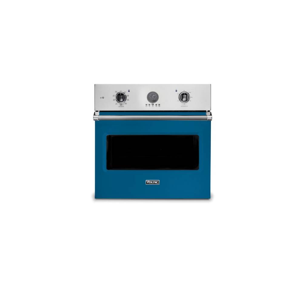 Viking 30''W. Electric Single Thermal Convection Oven-Alluvial Blue