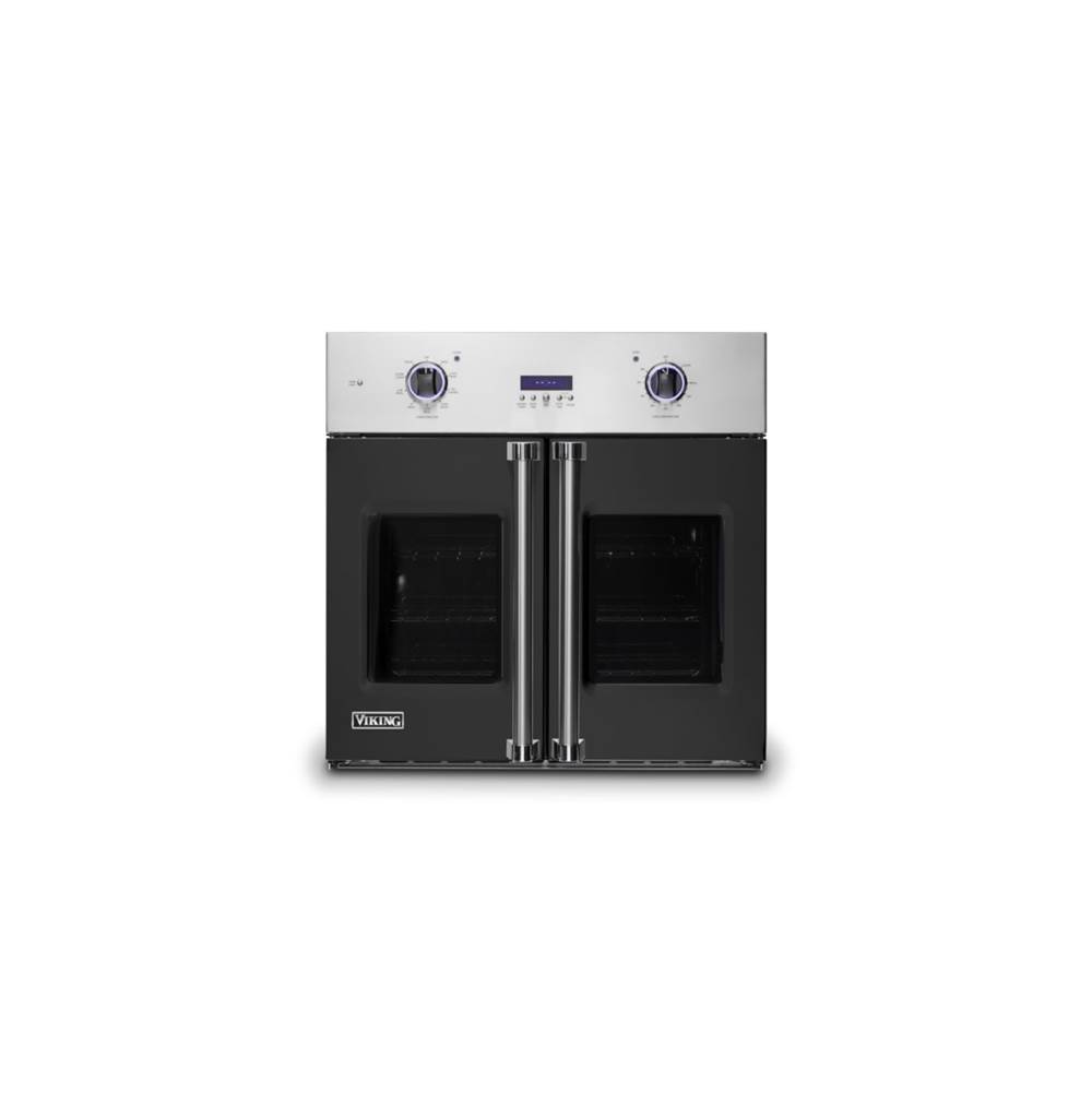 Viking 30''W. French-Door Single Built-In Electric Thermal Convection Oven-Cast Black
