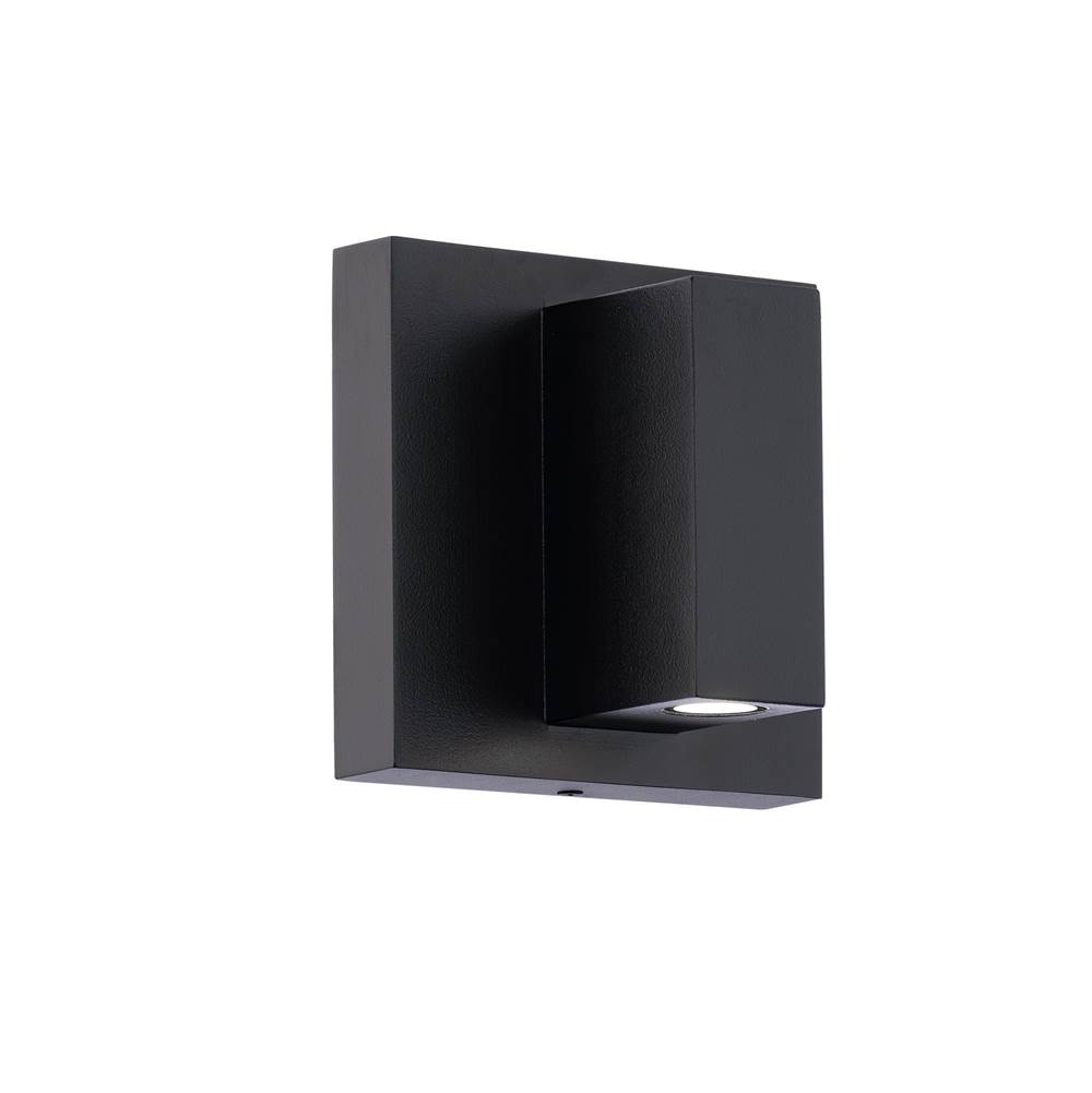 WAC Lighting Vue 5'' W2302 3CCT Wall Sconce in Black