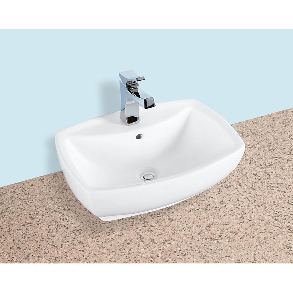 Winfield Products Rectangle Lav 21-3/4''x15''-1/2x7'' 1 Faucet Hole