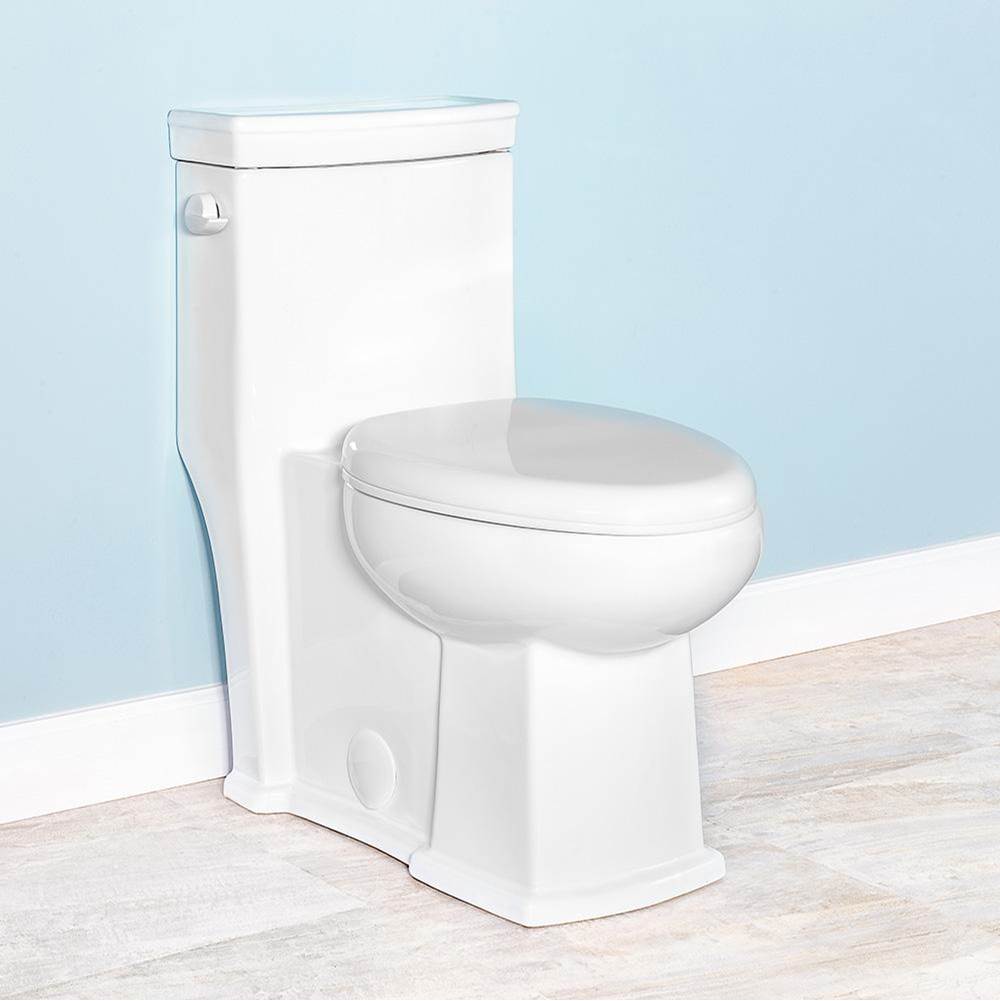 Winfield Products ADA Skirted Elongated One-Piece Toilet 12'' Rough-In w/ Slow Close Seat/Wax Ring/Bolt Set