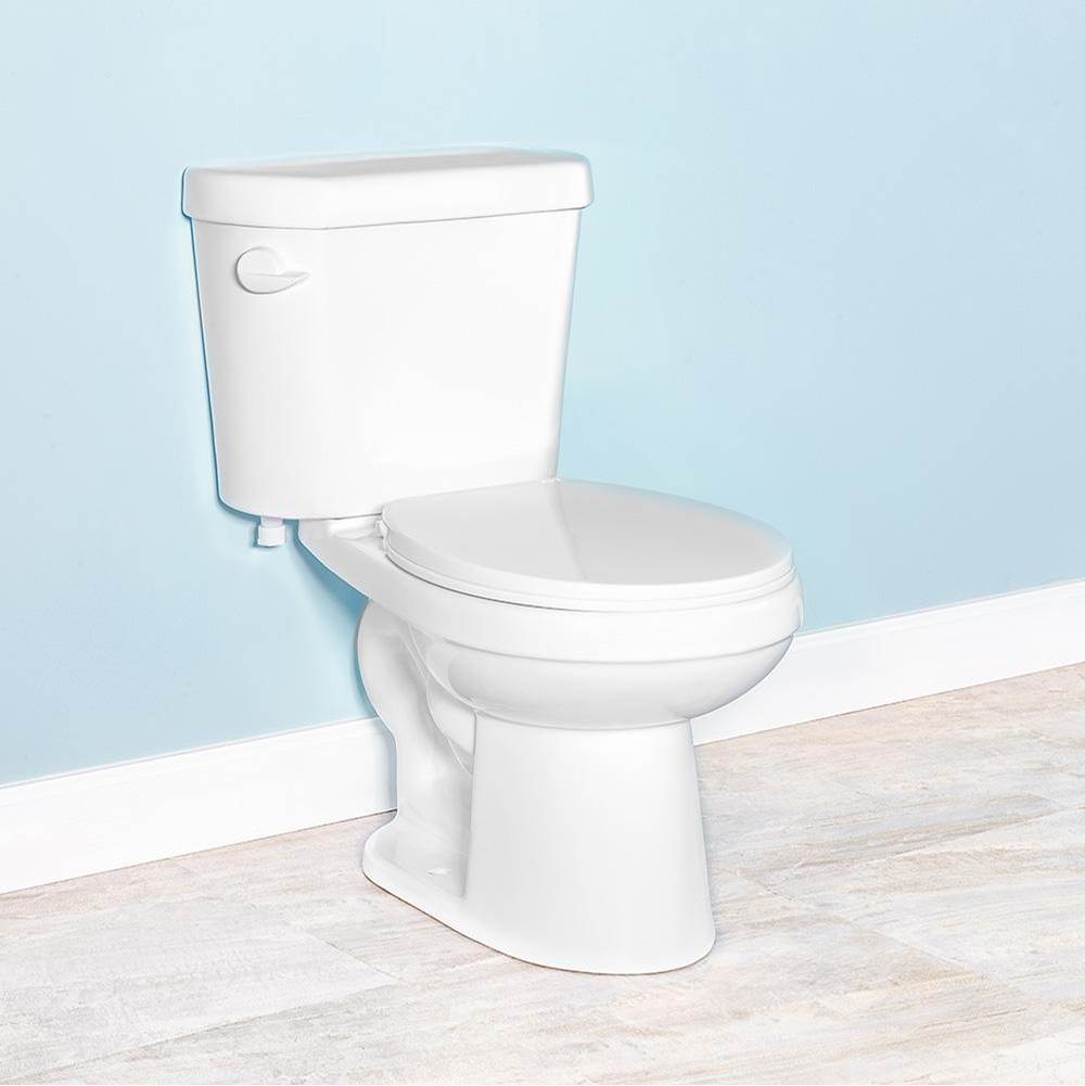 Winfield Products Round Front Two-Piece Toilet 12''/10'' Rough-In 3'' Flush Valve