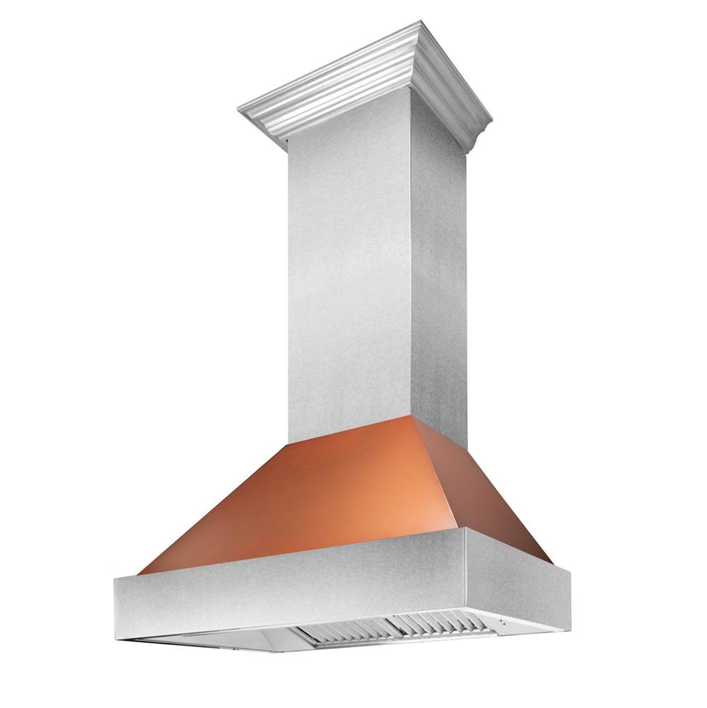 Z-Line 30'' DuraSnow Stainless Steel Range Hood with Copper Shell