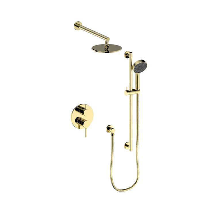 Z-Line El Dorado Shower System in Polished Gold