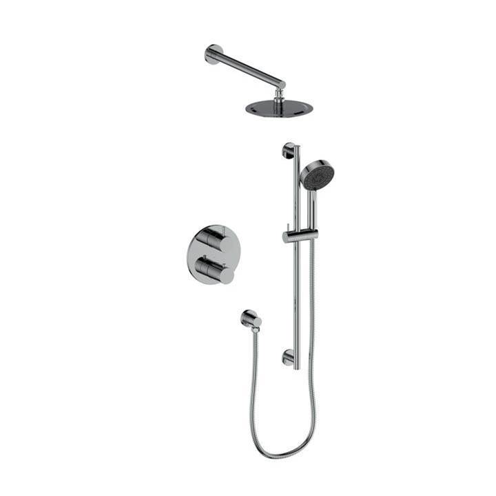Z-Line Emerald Bay Thermostatic Shower System in Chrome