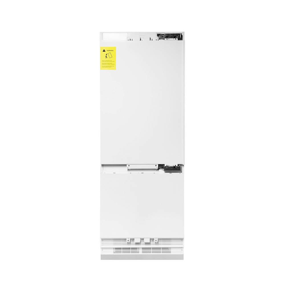 Z-Line 30'' 16.1 cu. ft. Panel Ready Built-In 2-Door Bottom Freezer Refrigerator with Internal Water and Ice Dispenser