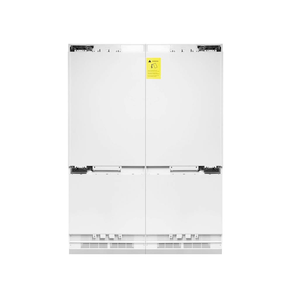 Z-Line 60'' 32.2 cu. Ft. Panel Ready Built-In 4-Door French Door Refrigerator with Internal Water and Ice Dispenser