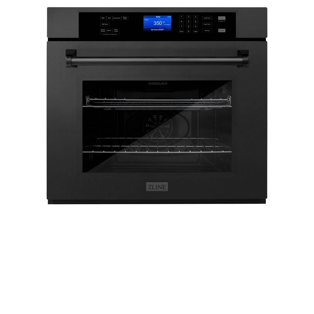 Z-Line 30'' Professional Single Wall Oven in Black Stainless Steel