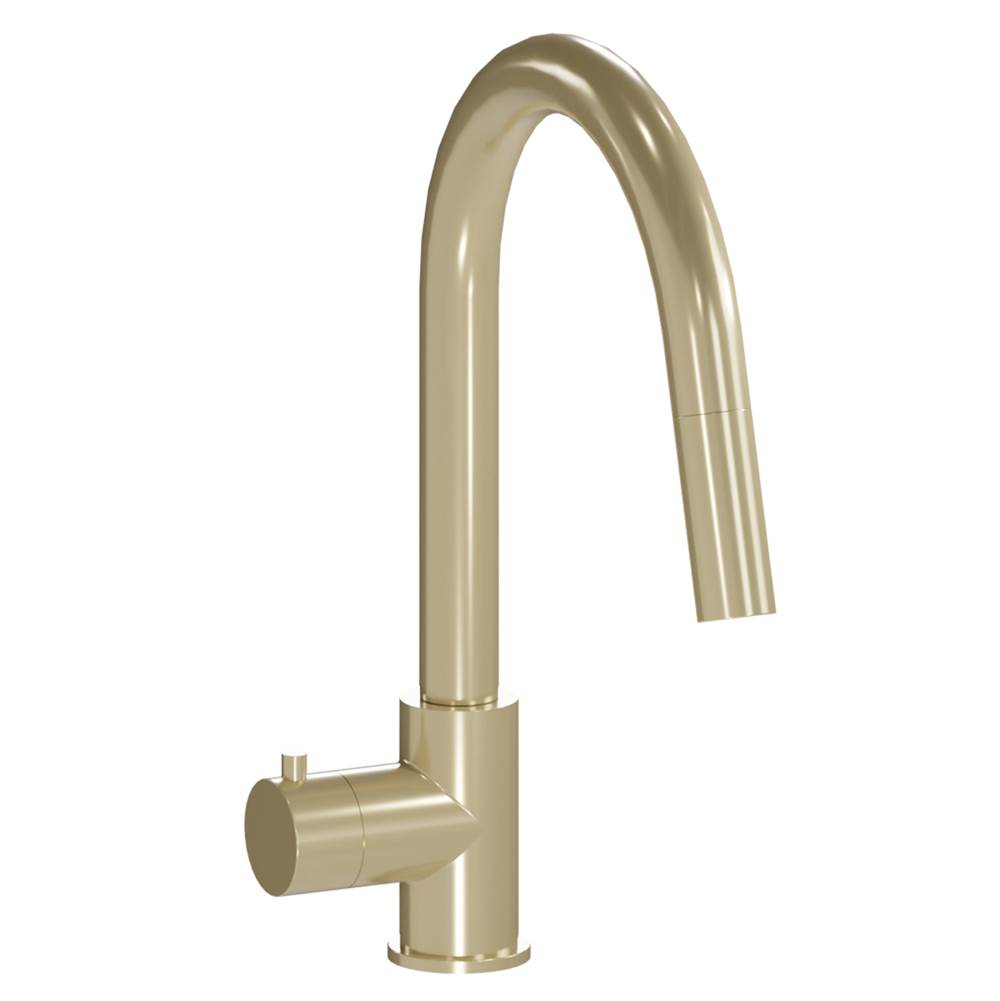 Z-Line Gemini Touchless Kitchen Faucet in Champagne Bronze