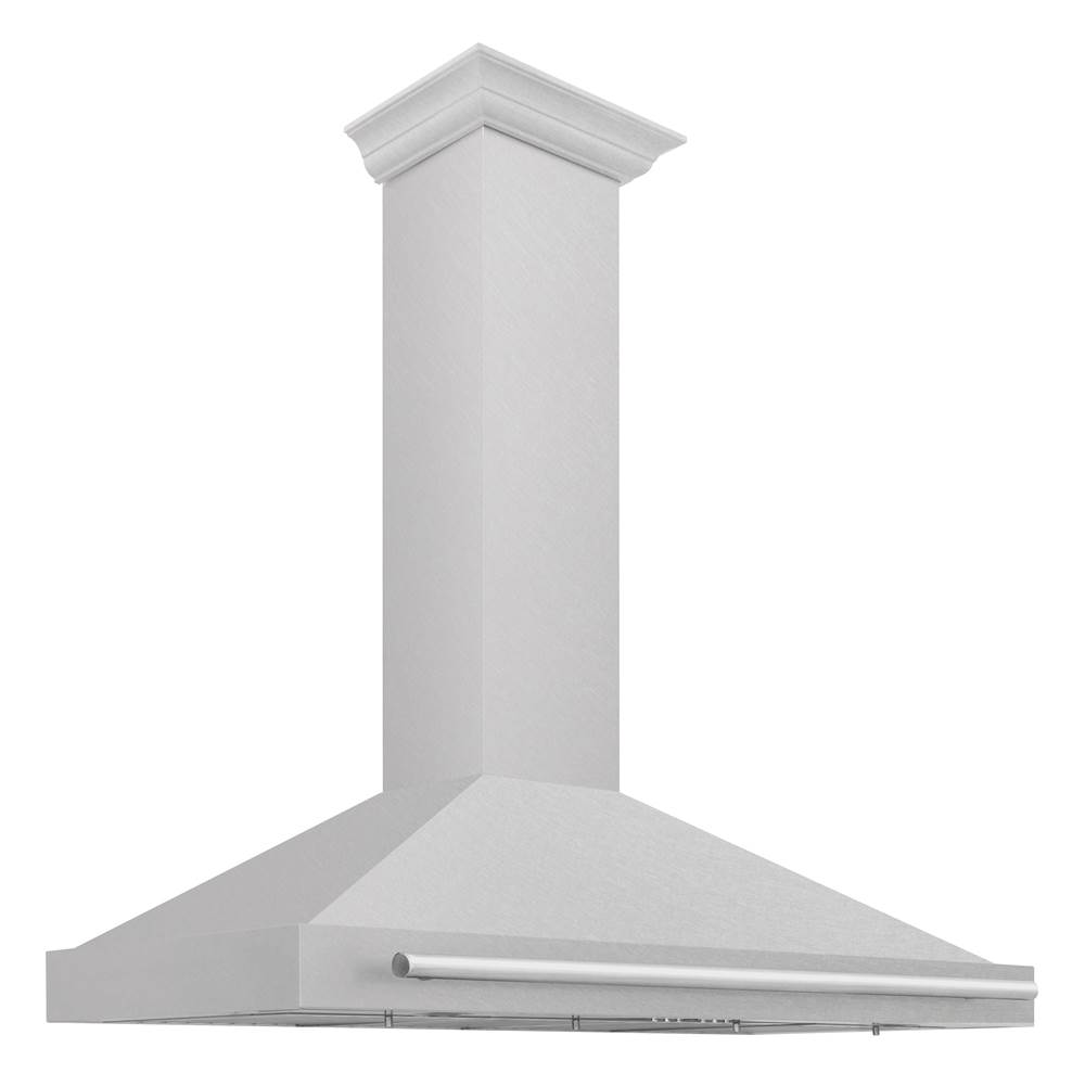 Z-Line 48'' DuraSnow® Stainless Steel Range Hood with Stainless Steel Handle