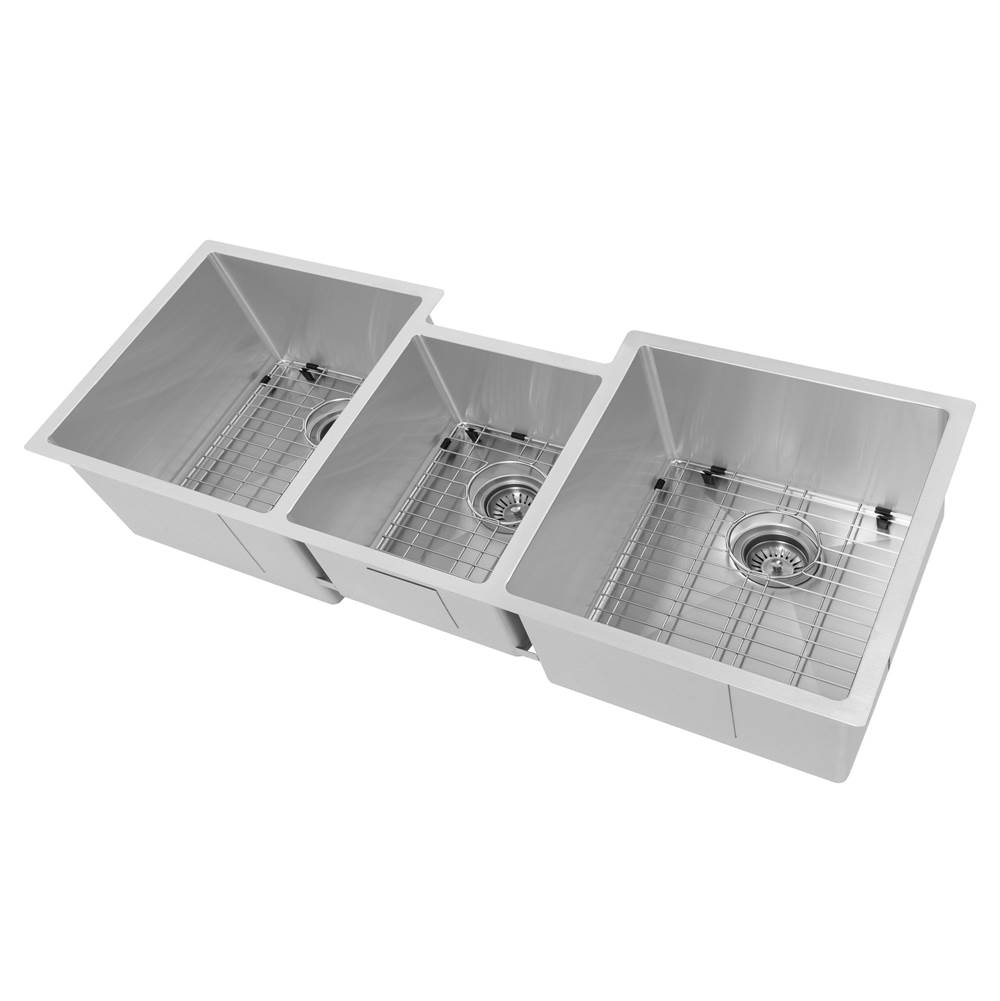 Z-Line Breckenridge 45'' Undermount Single Bowl Sink in Stainless Steel with Accessories