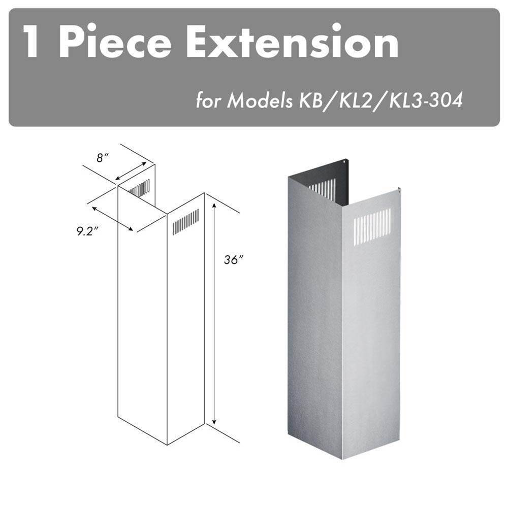 Z-Line 1-36'' Chimney Extension for 9-10' Ceilings