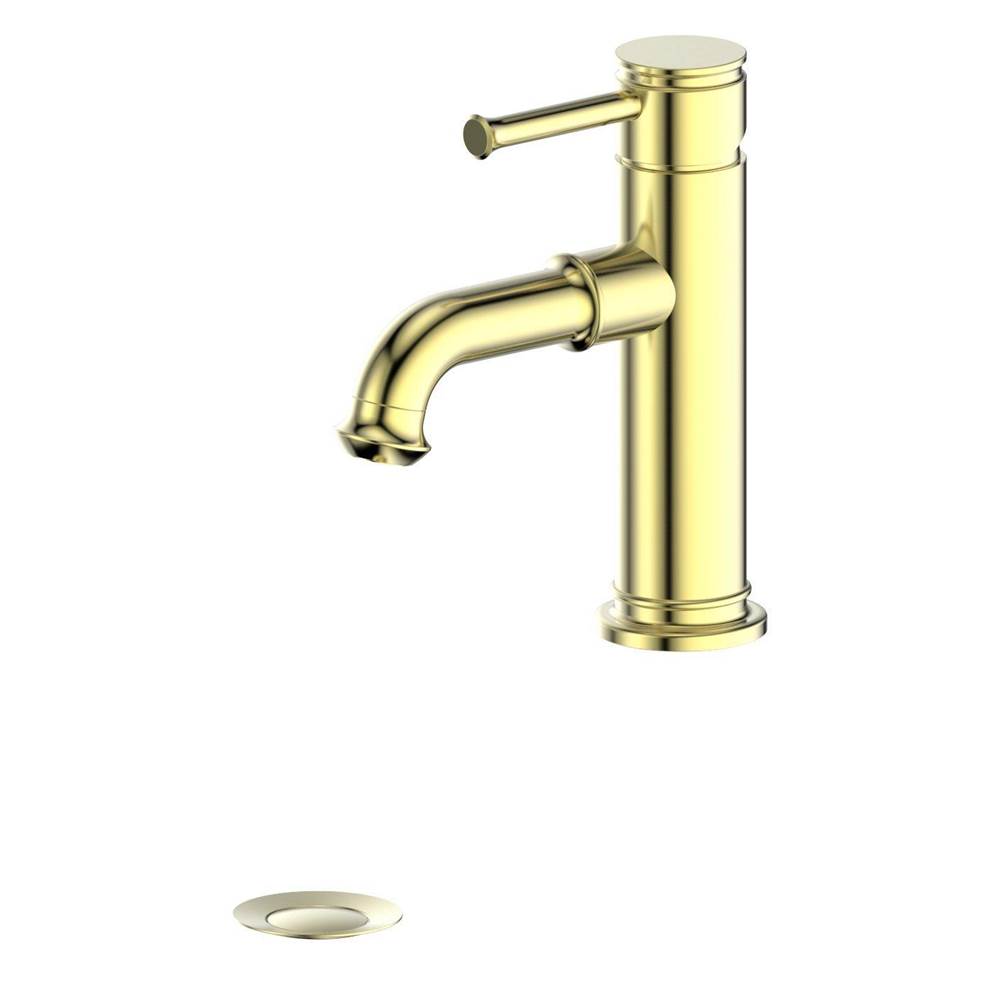 Z-Line Carnelian Bath Faucet in Polished Gold