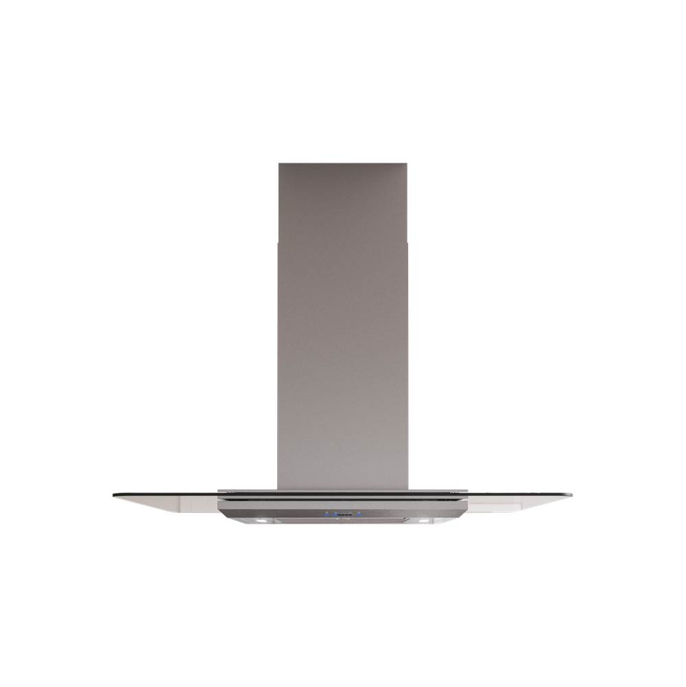 Zephyr Verona, Island, 42in, SS and Glass, LED, ACT